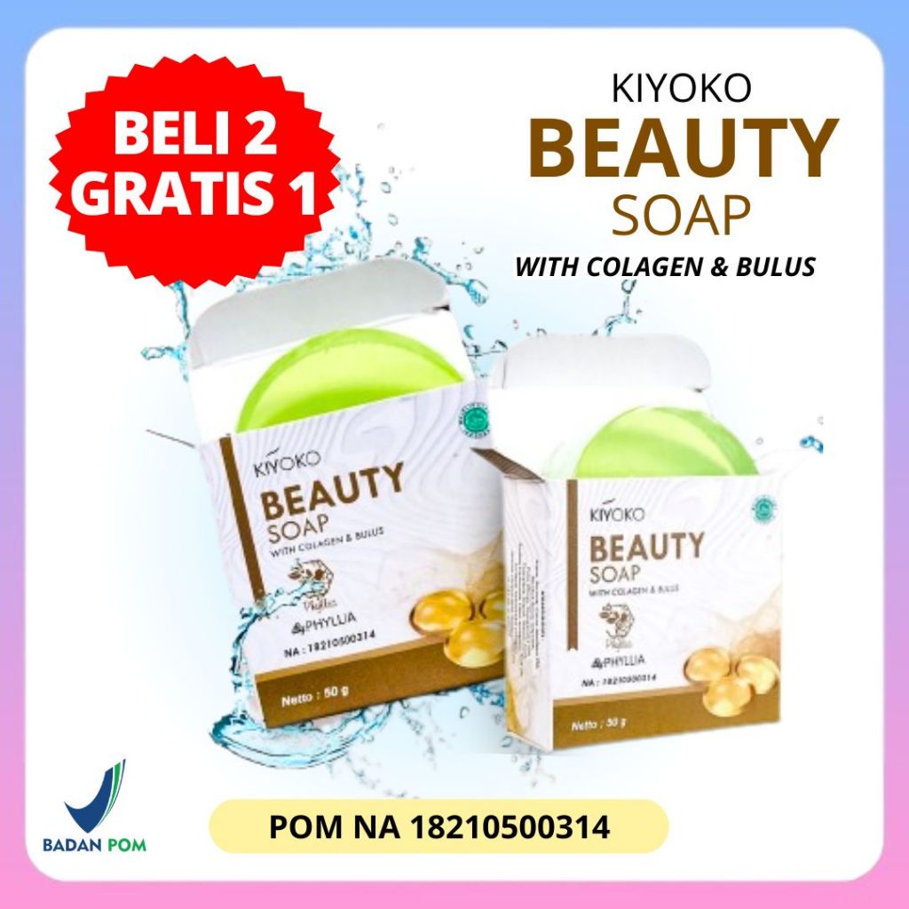 Jual Sabun Kiyoko Beauty Soap By Phyllia Promo Beli Gratis Sabun Mandi Untuk Mencerahkan