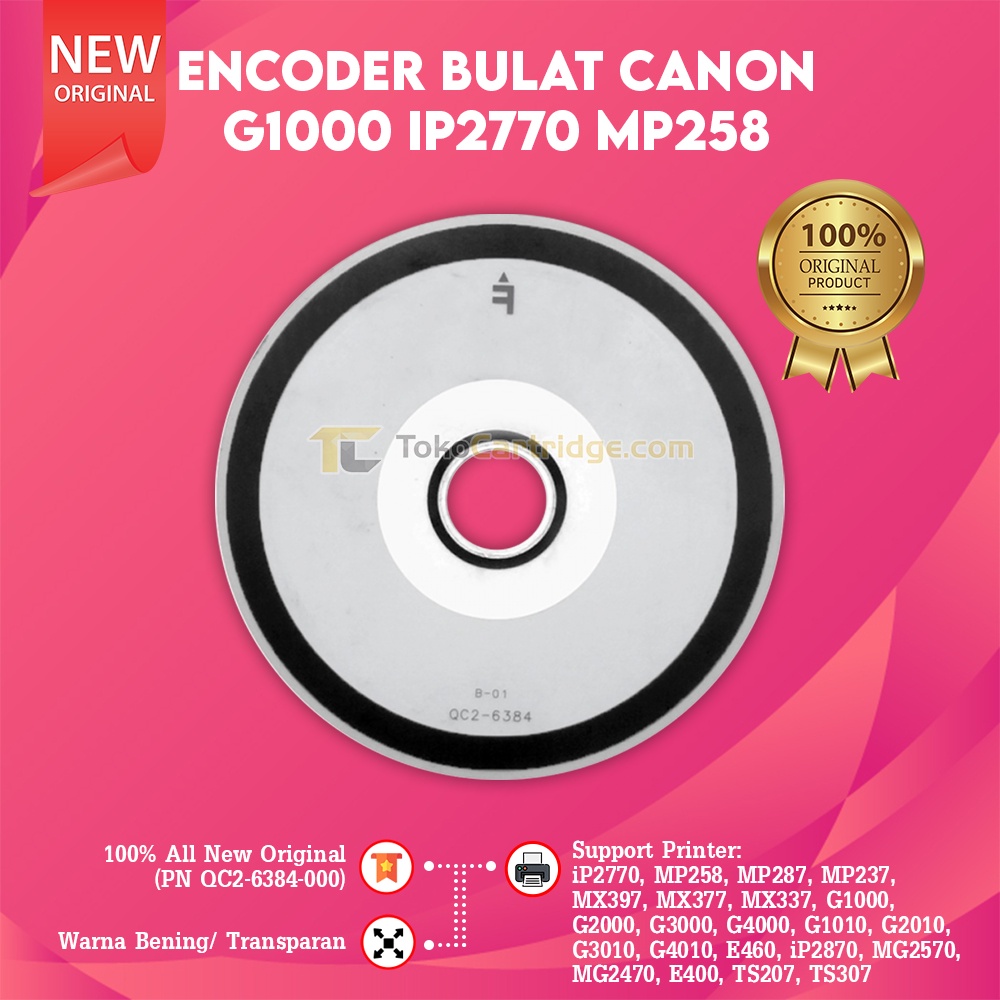 Jual Timing Disk/Encoder Bulat Canon G1000 G2000 IP2770 MP258/237/287 ...