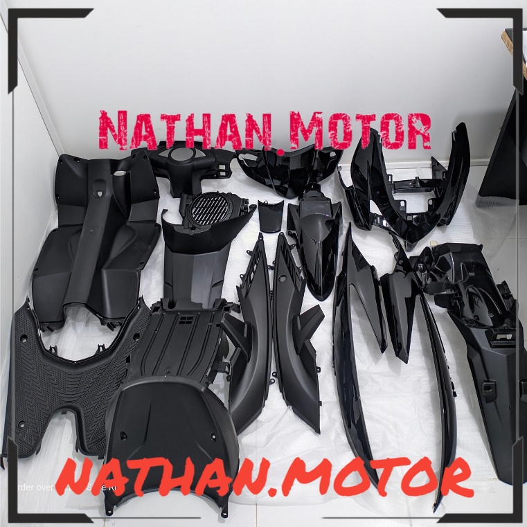 Jual Full Body Vario 110 Karbu 2008 2009 2010 Hitam WIN complete set bodi motor karburator