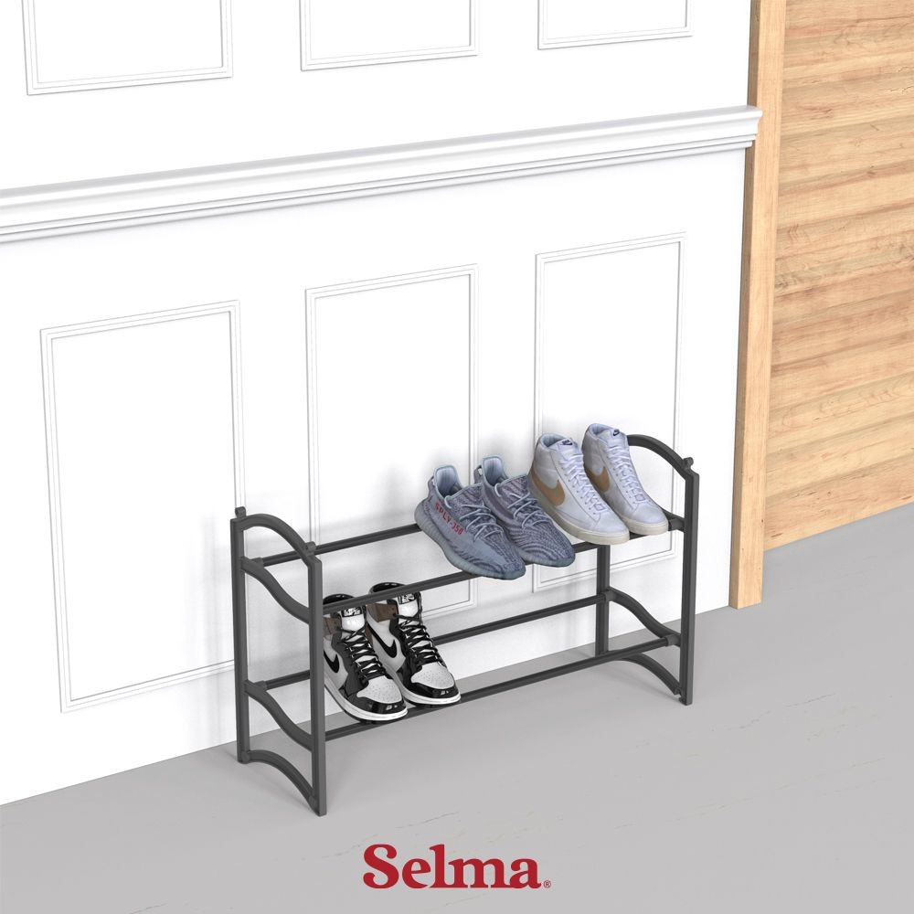 Jual Selma Dsb Rak Sepatu Stackable Plastik 2 Tingkat Rak Penyimpanan ...