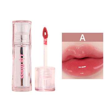 MANSLY Surface Lip Glaze Mirror Lip Gloss Watery Lipstik Lip Glossy Jelly Tint Moisturizing