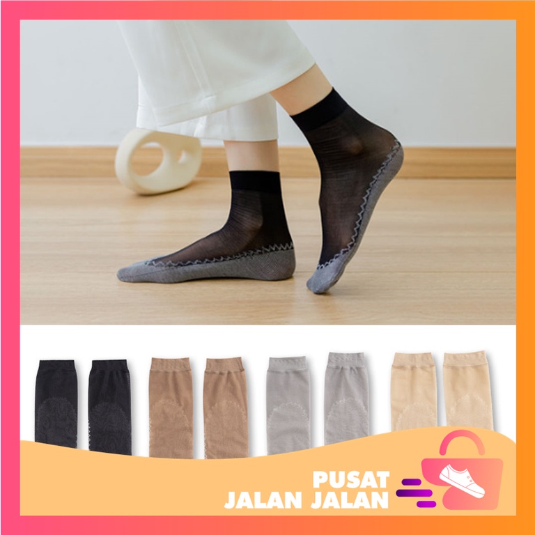 Jual PJJ - K5955 Kaos Kaki Stocking Pendek Wanita Anti Slip / Kaos Kaki