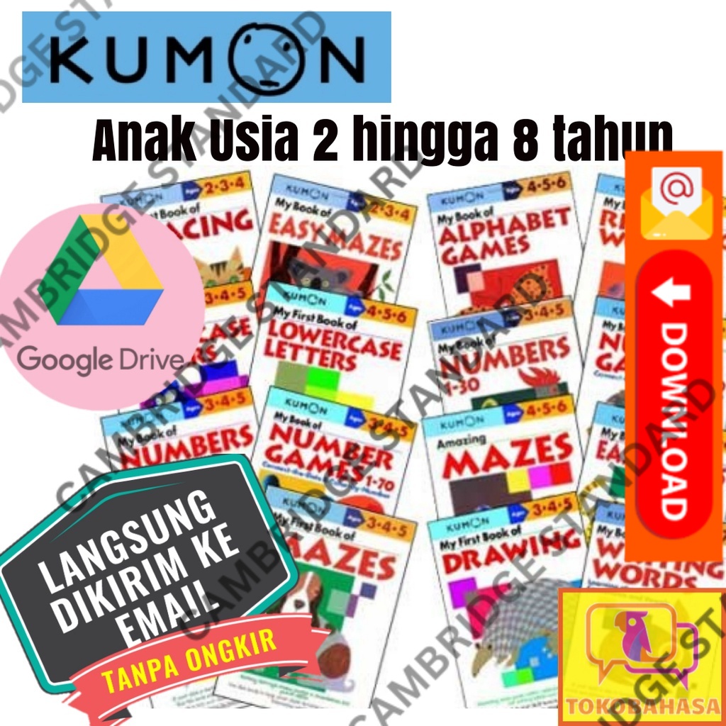 Jual BELI 3 BONUS 1 [File] Paket KUMON KIDS | Lengkap Belajar Anak PAUD ...