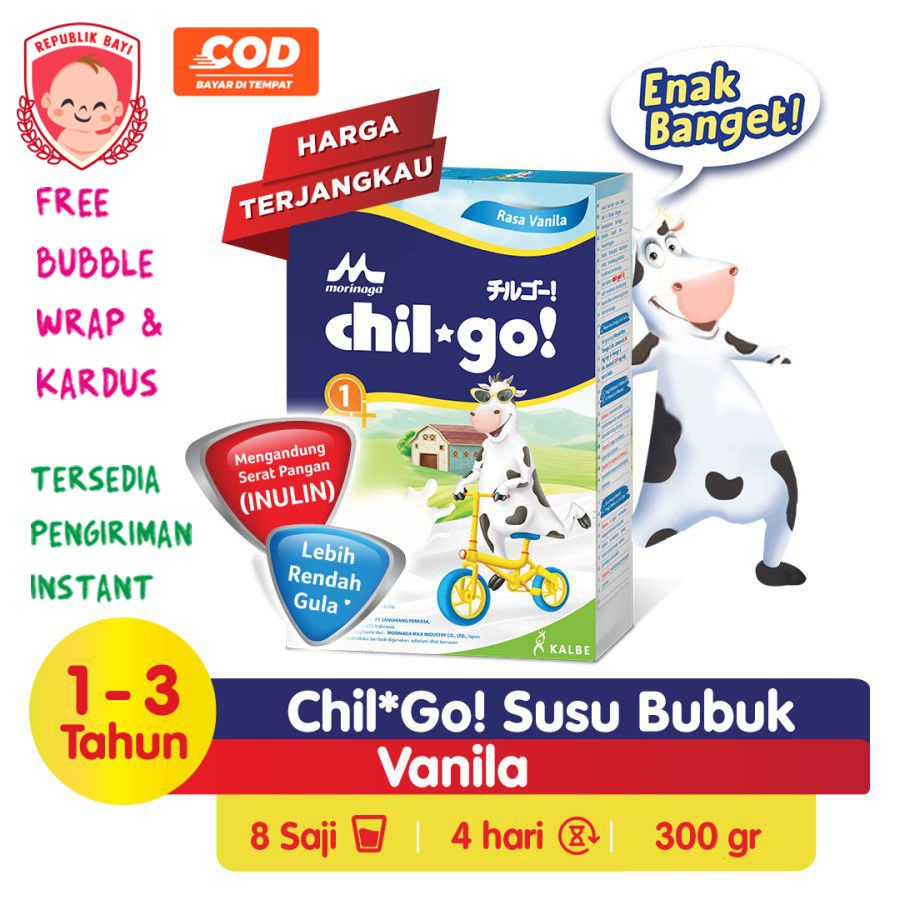 Jual Chil Go Chilgo Powder Bubuk 3+ Vanila Vanilla 300gr Susu Formula ...
