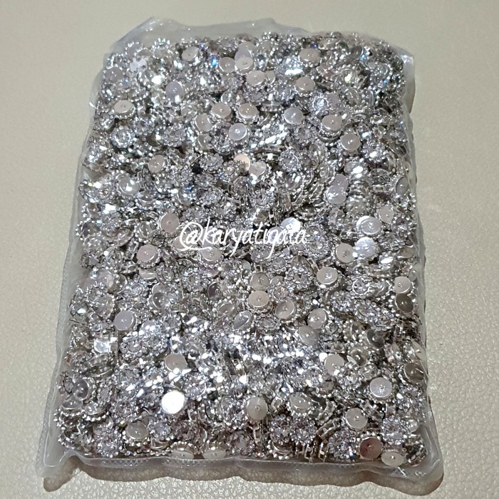 Jual [Isi 1000 PCS] Kristal Cangkang Bunga / Diamond Bunga Diameter 10 ...