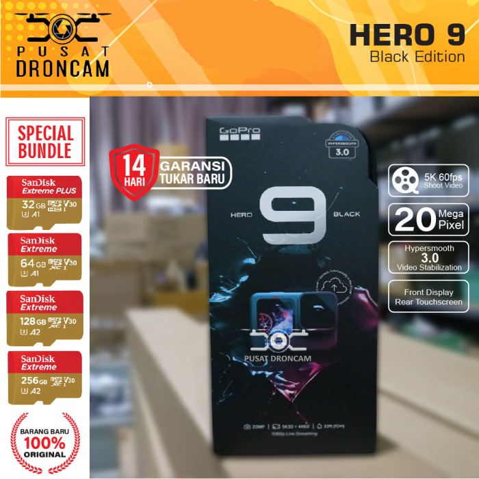 Jual GoPro Hero 9 Black Paket Special Bundle Edition Go Pro Hero9 ...