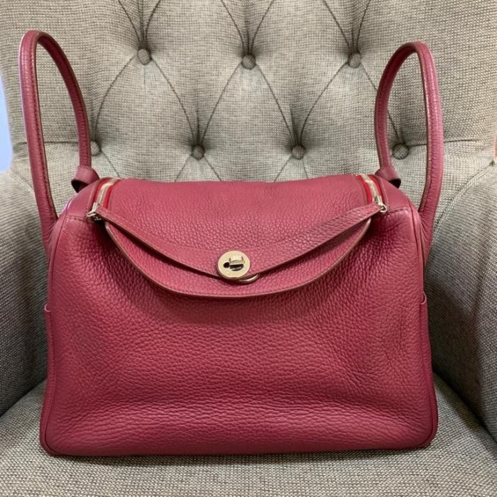 Tas Wanita Hermes Lindy 34 merah Togo Original Her mes