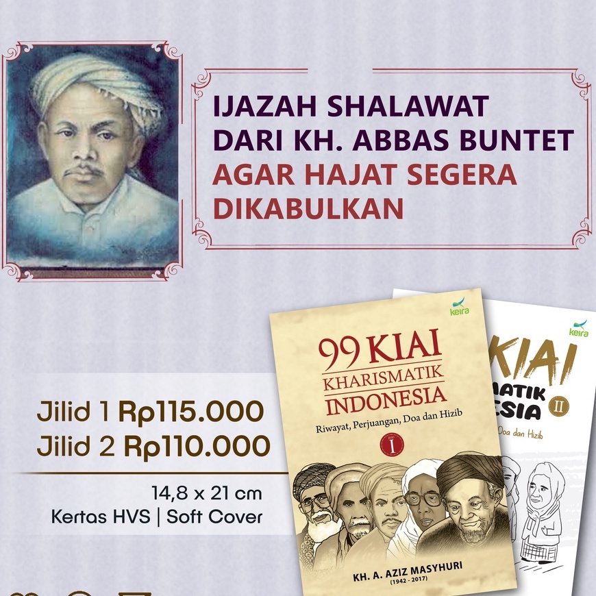 Jual Seduh Sufi 99 Kiai Kharismatik Indonesia Jilid 1 & 2 Keira ...