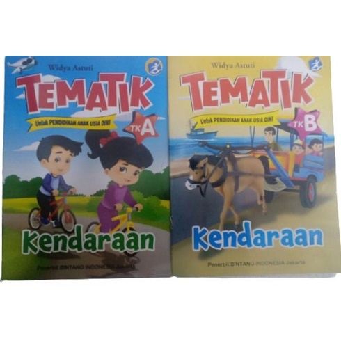 Jual 2 PC TEMATIK KENDARAAN TK A DAN TK B WIDYA ASTUTI | Shopee Indonesia