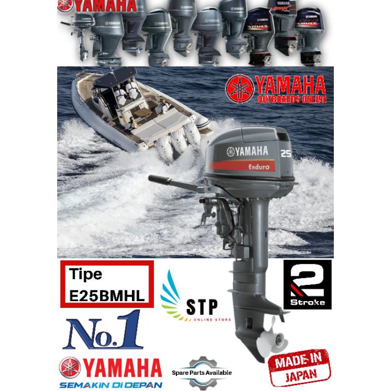 Jual Outboard Motor Tempel Mesin Perahu E25bmhl Yamaha Shopee Indonesia