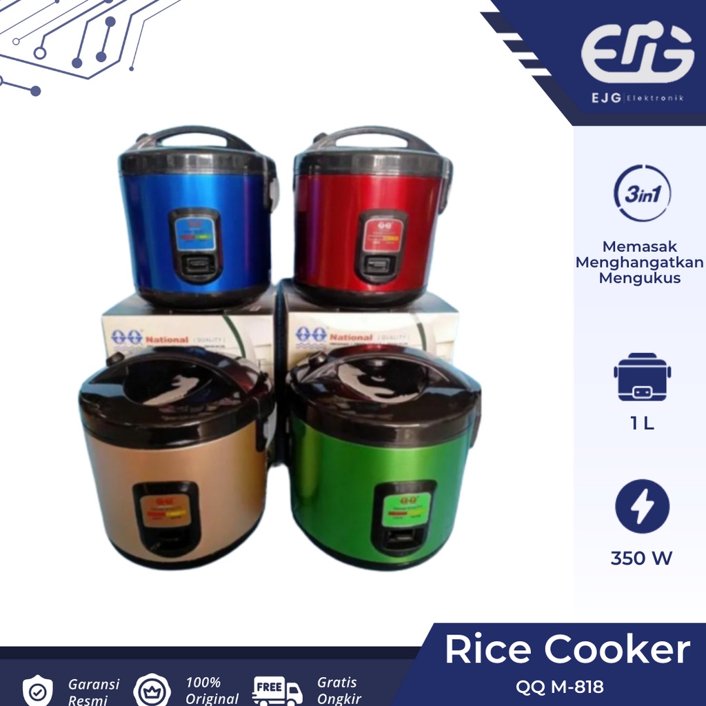 Jual QQ 1 Liter M-818 Rice Cooker | Shopee Indonesia