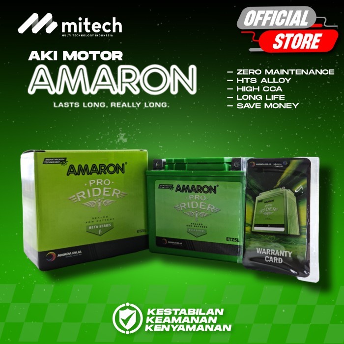 Jual Aki Motor Yamaha NMAX AMARON ETZ5L / GTZ6V / YTZ6V Aki Kering