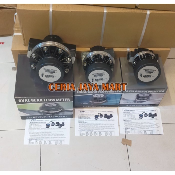 Jual Flow Meter Solar OGM 50 Analog 2 " inch Oval Gear Flow Meter DN50 ...