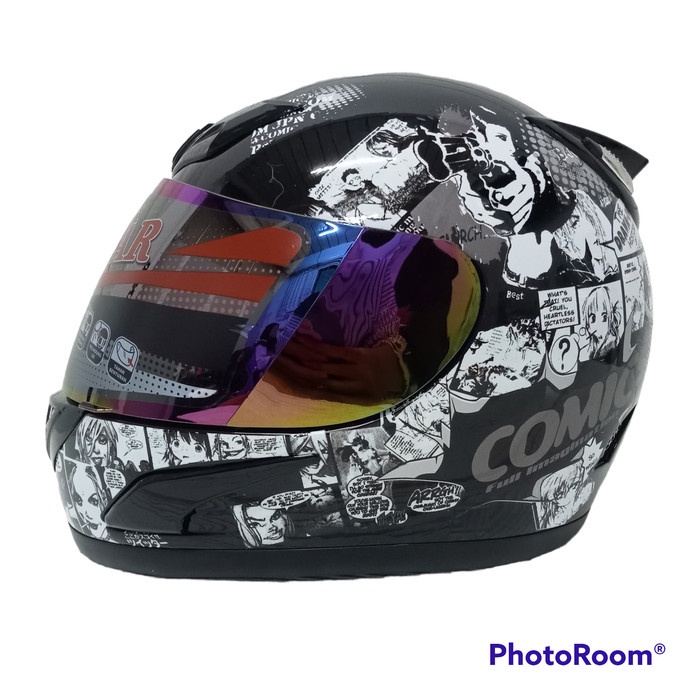 Jual HELM FULL FACE MURAH JPN MOTIF COMIC HELM JPN MURAH SNI | Shopee