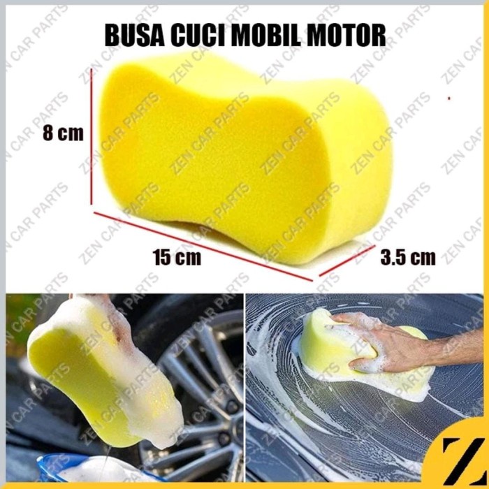 Jual SPONGE TEBAL BUSA CUCI MOTOR MOBIL PIRING LC | Shopee Indonesia