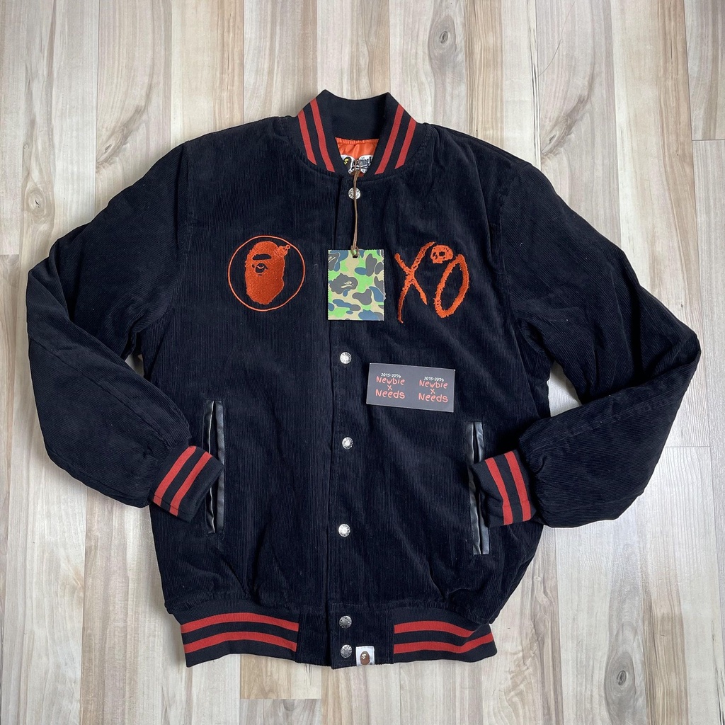 Bape x futura varsity jacket best sale