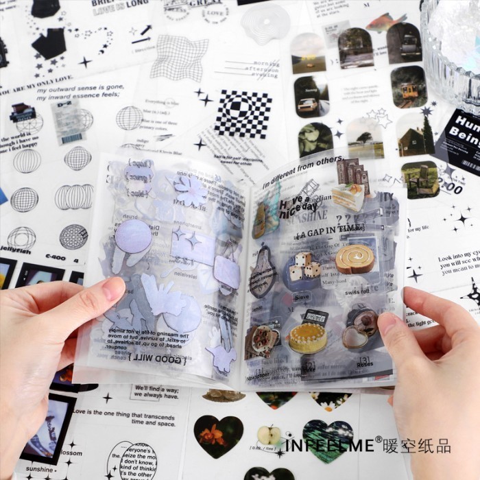 Jual Buku Sticker Journal Scrapbook Vintage Isi 20 Lembar Diy Edition