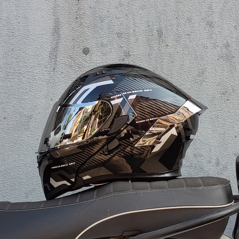 L-6 Motorcycle Helmets Double Visors Modular Flip Up Helmet DOT Approved Full Face Casque Moto Racing Casco Abatible Para~p129619593