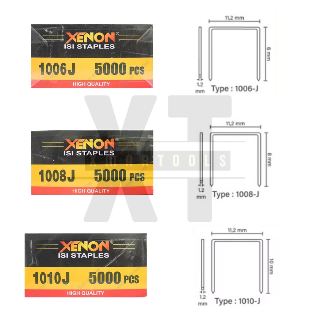 Jual Refill Isi Staples Paku Tembak 1006J 1008J 1010J 1013J 1016J XENON ...