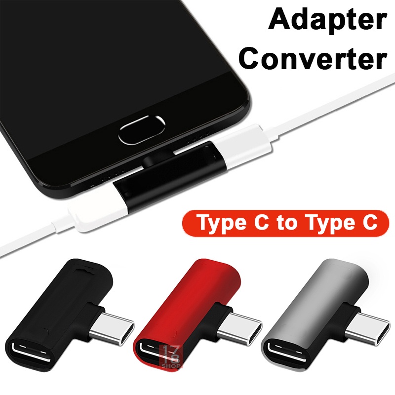Jual type c to dual type c usb type c kabel adapter cable converter