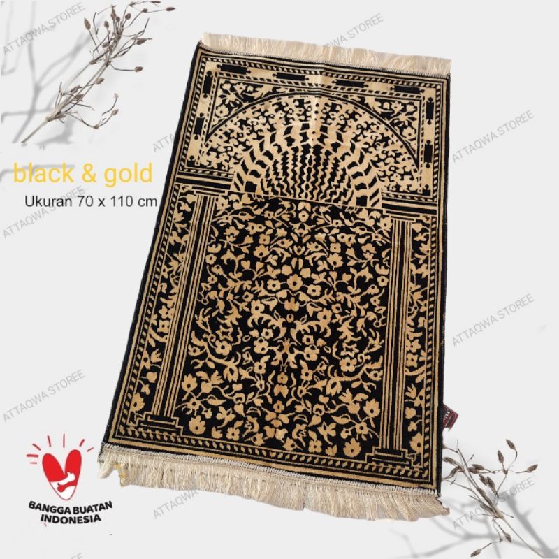 Sajadah Turki Original Super Ultra premium/ Motif Kiswah / Ukuran 70 cm x 110 cm, Tebal Halus