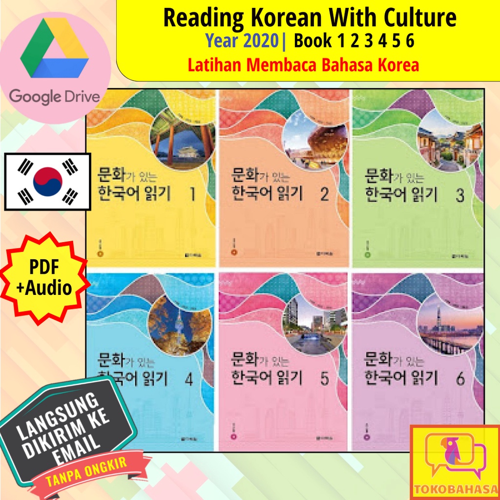 Jual BELI 3 BONUS 1 [file] Reading Korean With Culture 1 2 3 4 5 6