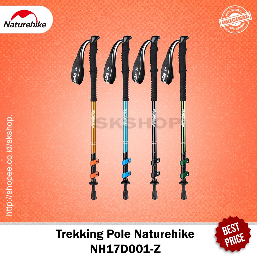 Jual Trekking Pole Naturehike NH17D001Z Tiang Hiking Stick Gunung
