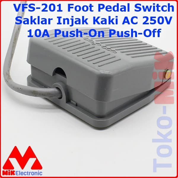 Jual VFS-201 Foot Pedal Switch Saklar Injak Kaki 250V 10A Push-on Push ...