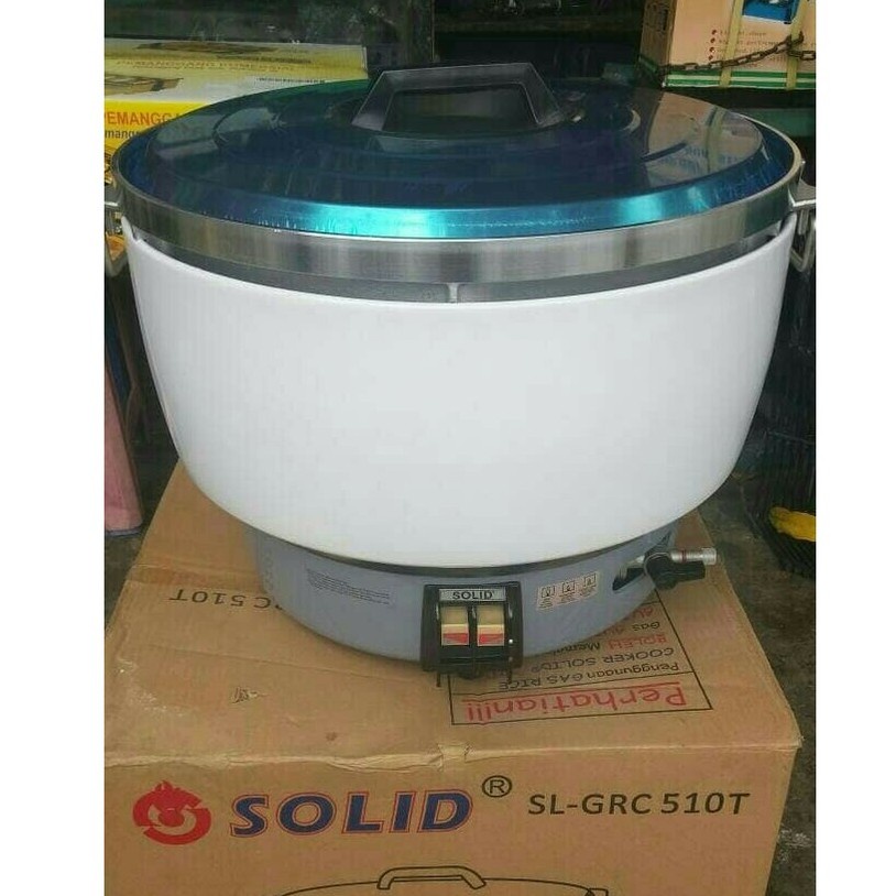 Jual Rice Cooker Gas 10 Liter SOLID SLGRC 510T Penanak Nasi Komersial