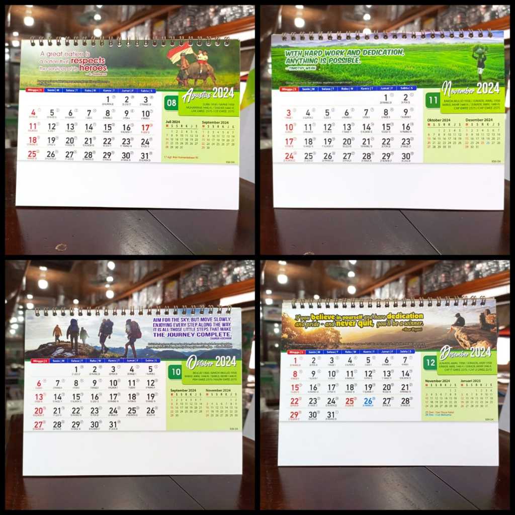 Jual KALENDER MEJA KALENDER DUDUK TAHUN 2024 MOTIF ALAM JEPANG NV ...