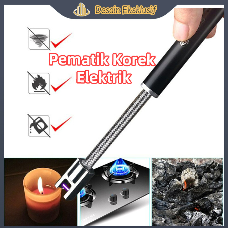 Jual Pematik Korek Elektrik Alat Pemantik Api Gas Lighter Torch Api BBQ ...