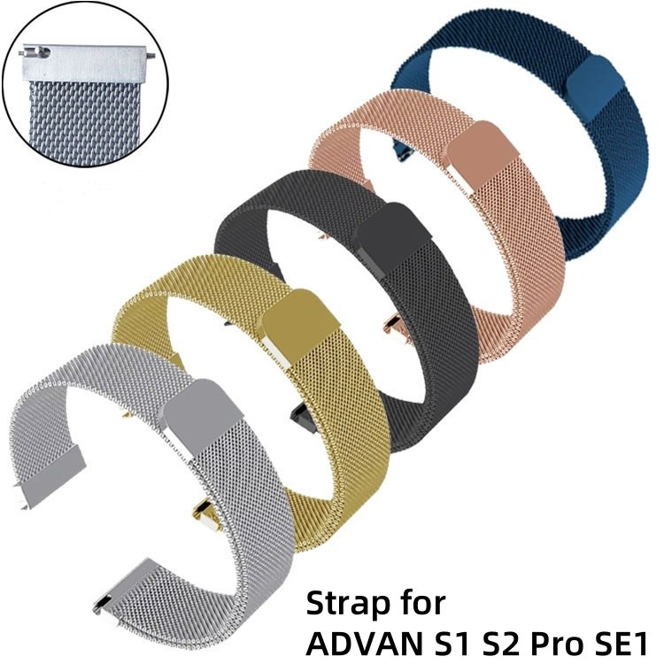 Jual Strap Metal Smartwatch Advan W1/ADVAN S1/ADVAN S1 Ai Voice/ADVAN ...