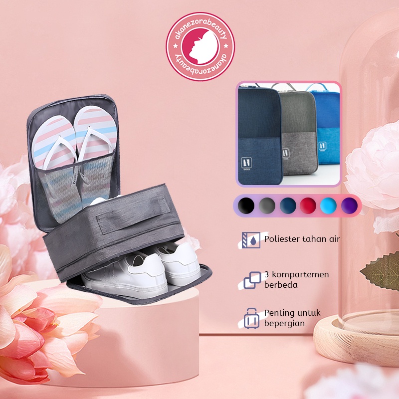 Jual Korean Travel Shoes Bag / Tas Sepatu / Tas Multi/ Shoes Sandals Multipurpose Travel Bag