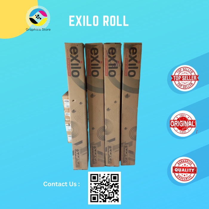 Jual Exilo Sticker Vinyl Roll White Gloss Eco Solvent Uv Print P M