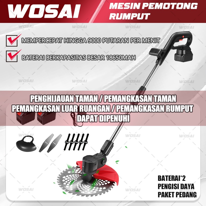 Jual WRF33 WOSAL Mesin Potong Rumput 88V Mesin Rumput Mesin Potong ...