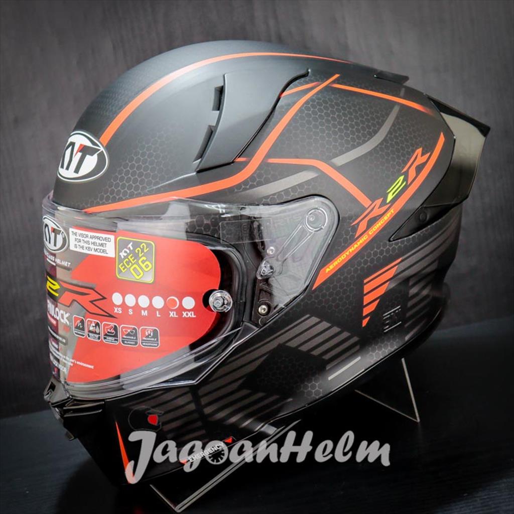 Jual KYT R2R CLASSIC CONCEPT | MATT BLACK RED | DOUBLE VISOR | Shopee ...