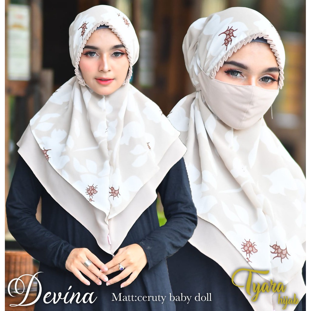 Jual Jilbab Syari Khimar Devina By Tyara Hijab BY QOID | Shopee Indonesia
