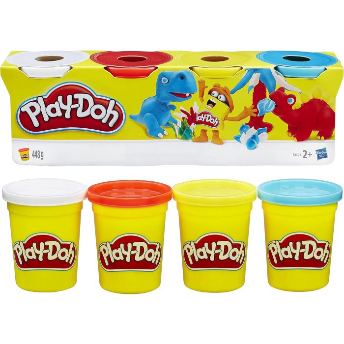Jual Play Doh Playdoh Starter Set 4 Pack 16 Oz Colors, Sweet, Wild | Shopee  Indonesia