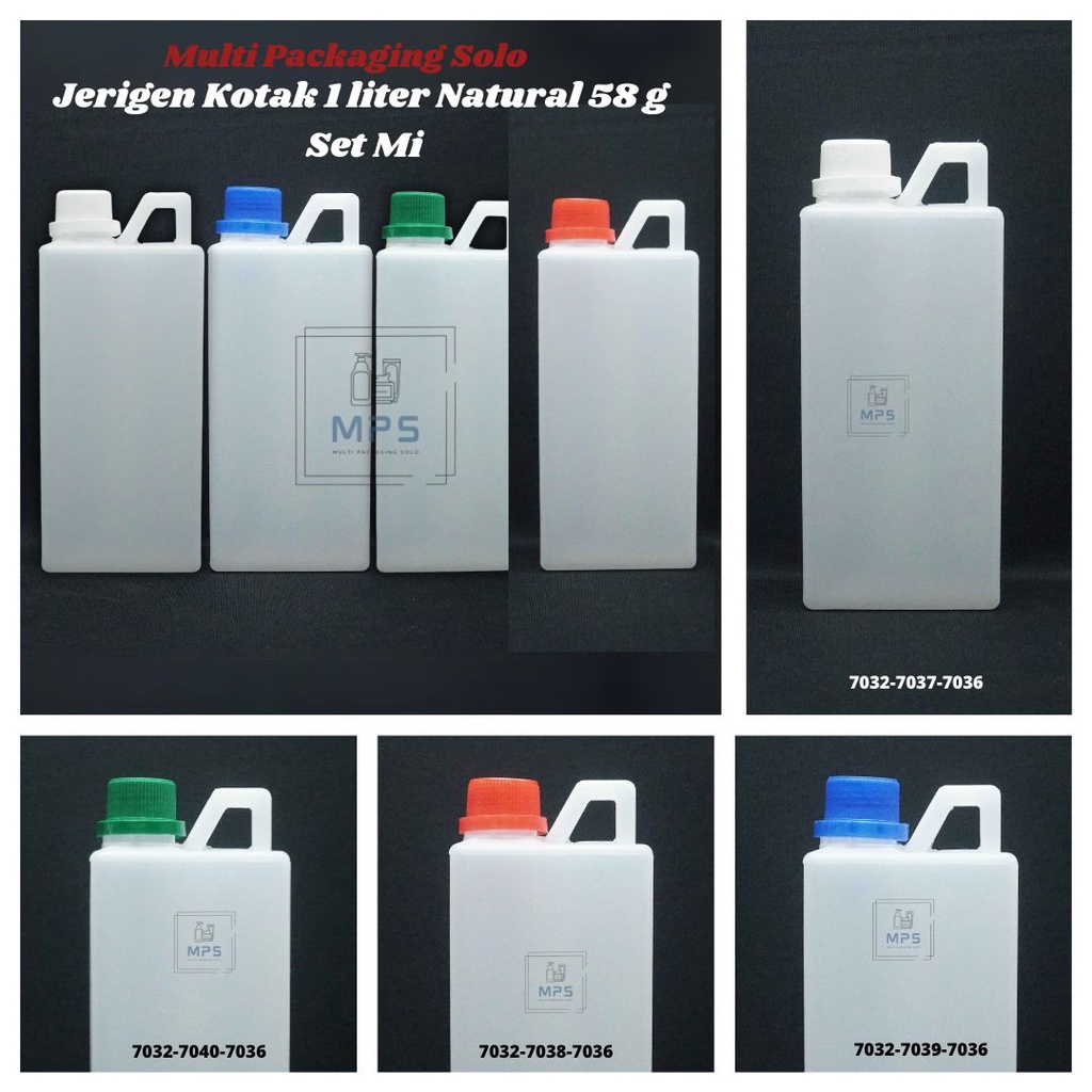 Jual Botol Jerigen L Kotak Natural Neck Set Mi Jerigen Hdpe Jerigen Tutup Warna