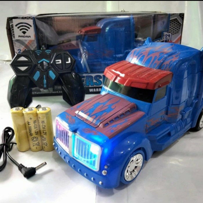Jual rc optimus prime / Remote control Robot optimus prime Rc transformers Shopee Indonesia