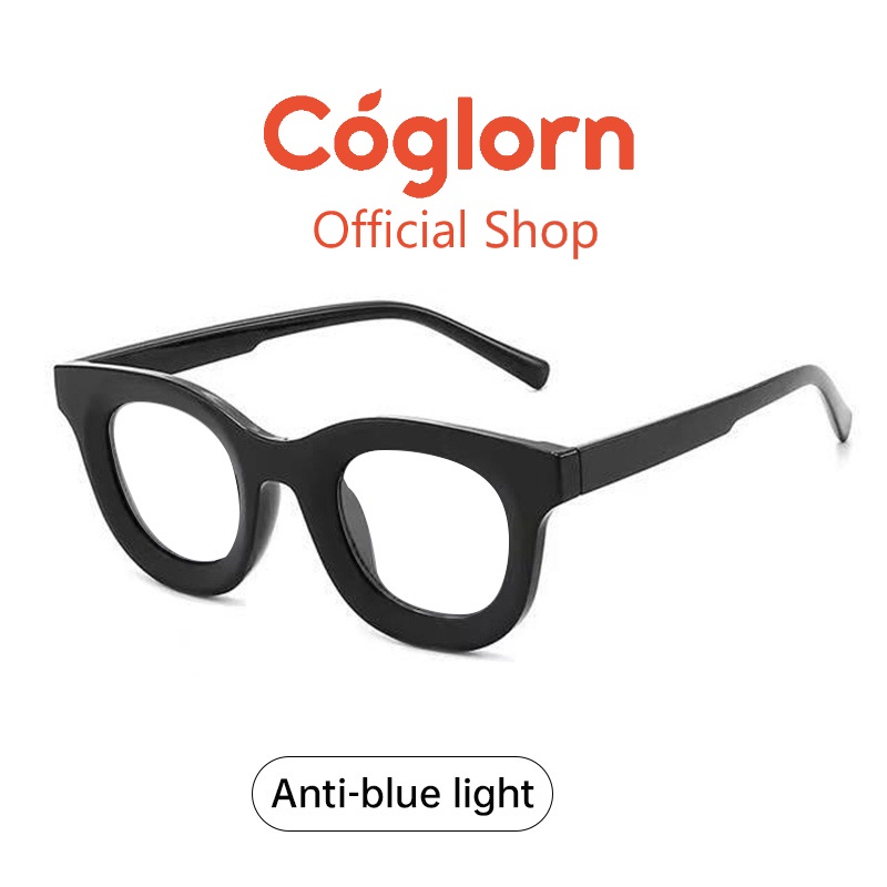 Jual Coglorn Kacamata Hitam Boldie Frame Tebal Skinny Persegi Panjang ...