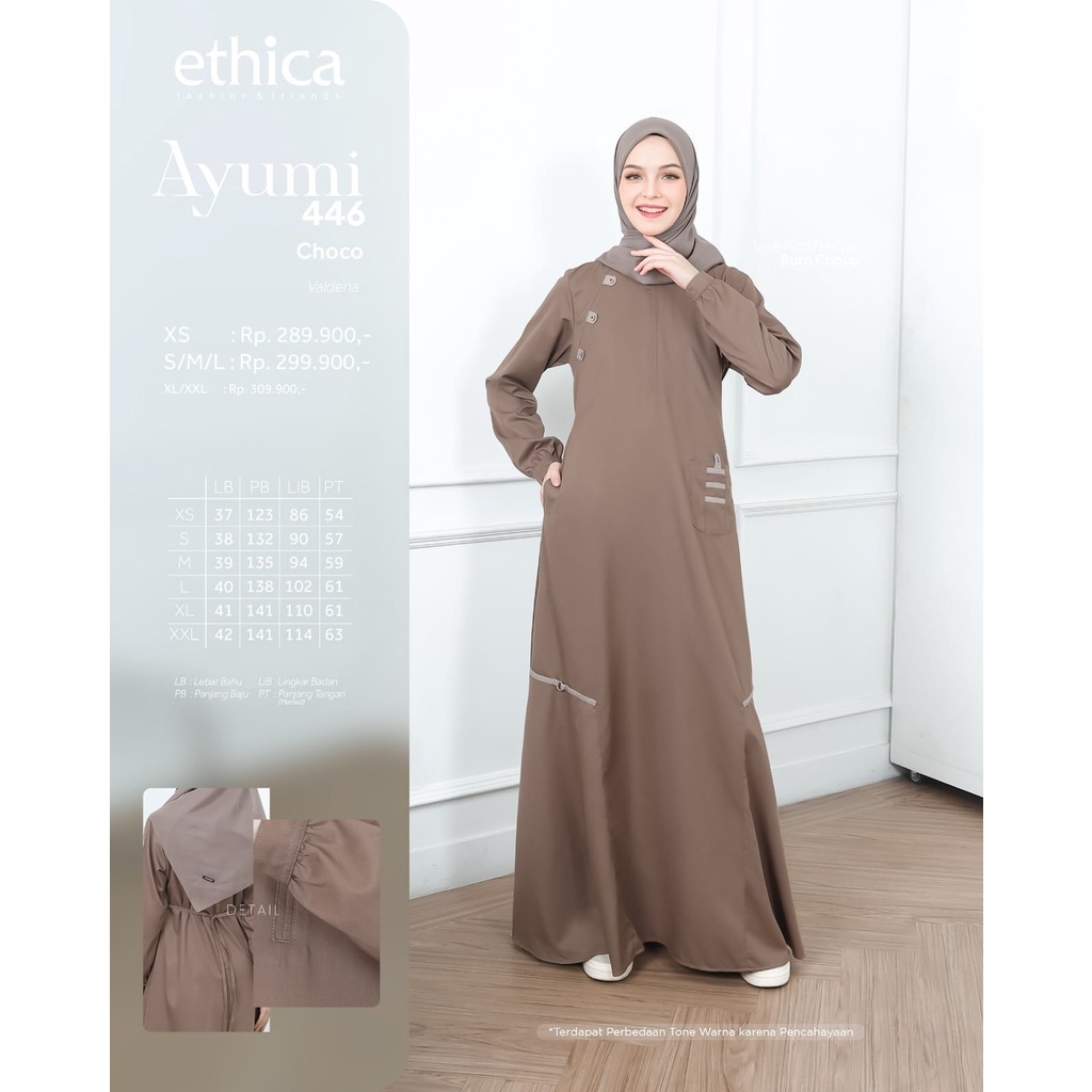 Jual Gamis Ethica Ayumi 446 Choco dan Black | Shopee Indonesia