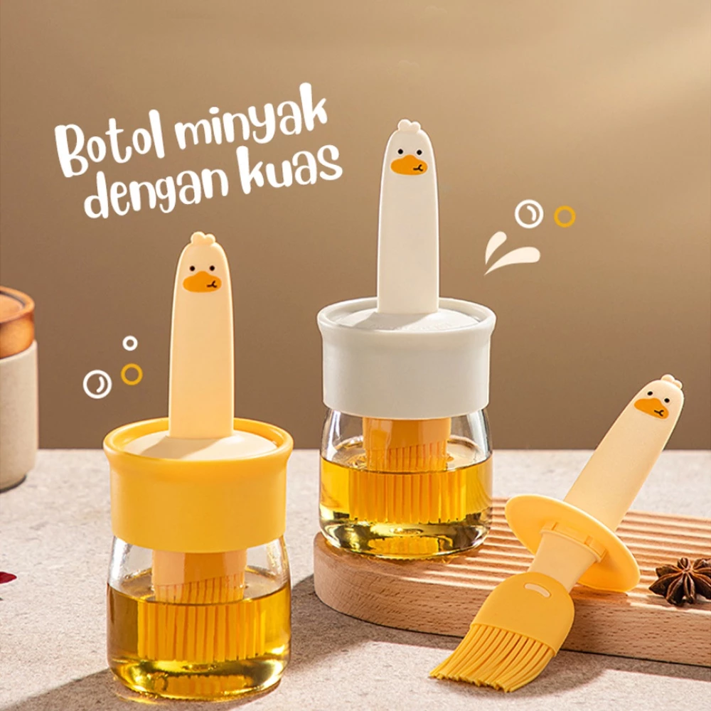 [Unik88] Botol Minyak Kecap 2in1 Dengan Kuas Silikon | AutoStock