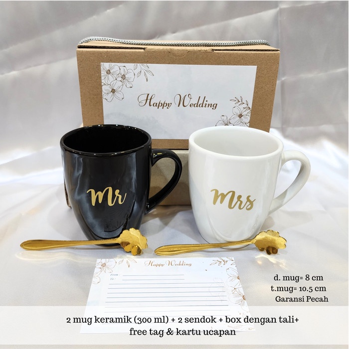 Jual Mug Couple Kado Pernikahan Hampers Wedding Mug Wedding A Mr Mrsdefault Shopee Indonesia 6194