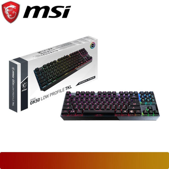 Jual MSI VIGOR GK50 LOW PROFILE TKL | Compact Tenkeyless Design ...