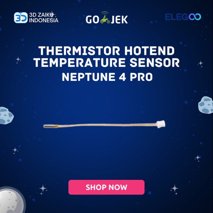 Jual Original ELEGOO Neptune 4 Pro Thermistor Hotend Temperature Sensor