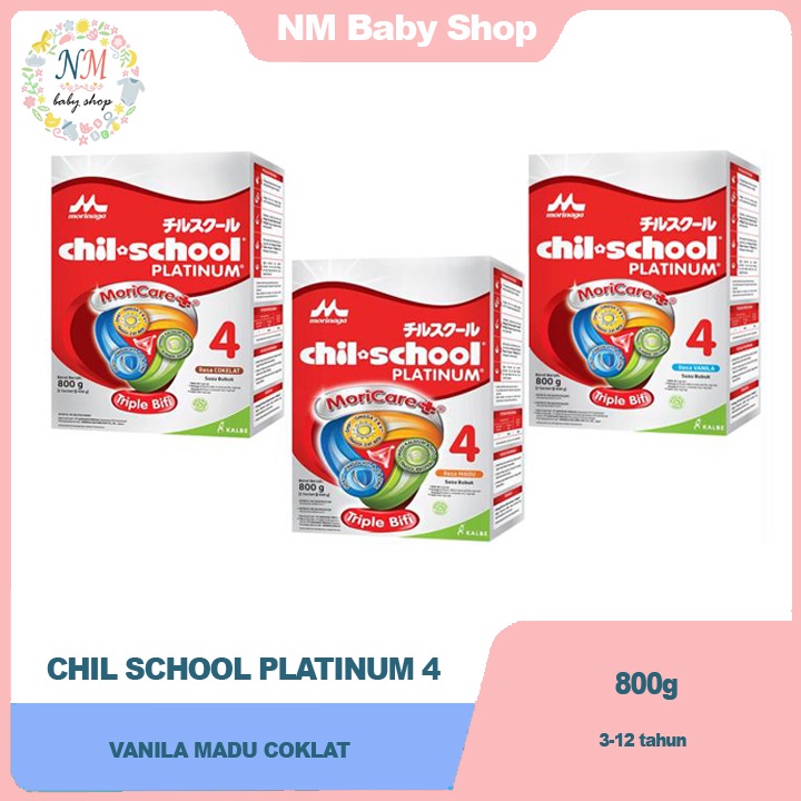 Jual CHILSCHOOL PLATINUM VANILA MADU COKLAT 800 GR / CHIL SCHOOL ...