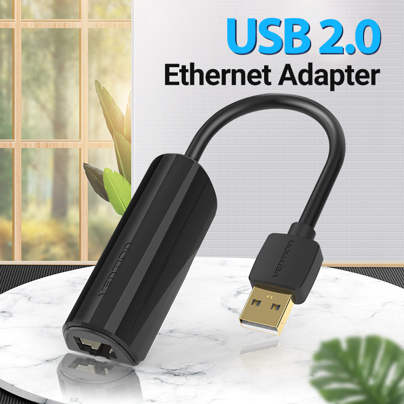 Jual VENTION USB 2.0 to LAN RJ45 Ethernet Adapter Speed 10/100 Mbps ...