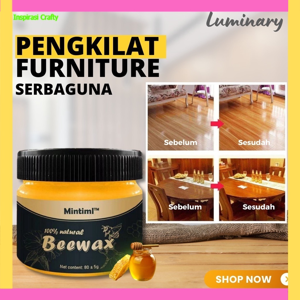 Jual Beewax Wood Seasoning Polish Pengkilap Kayu Furniture Kitchen Set