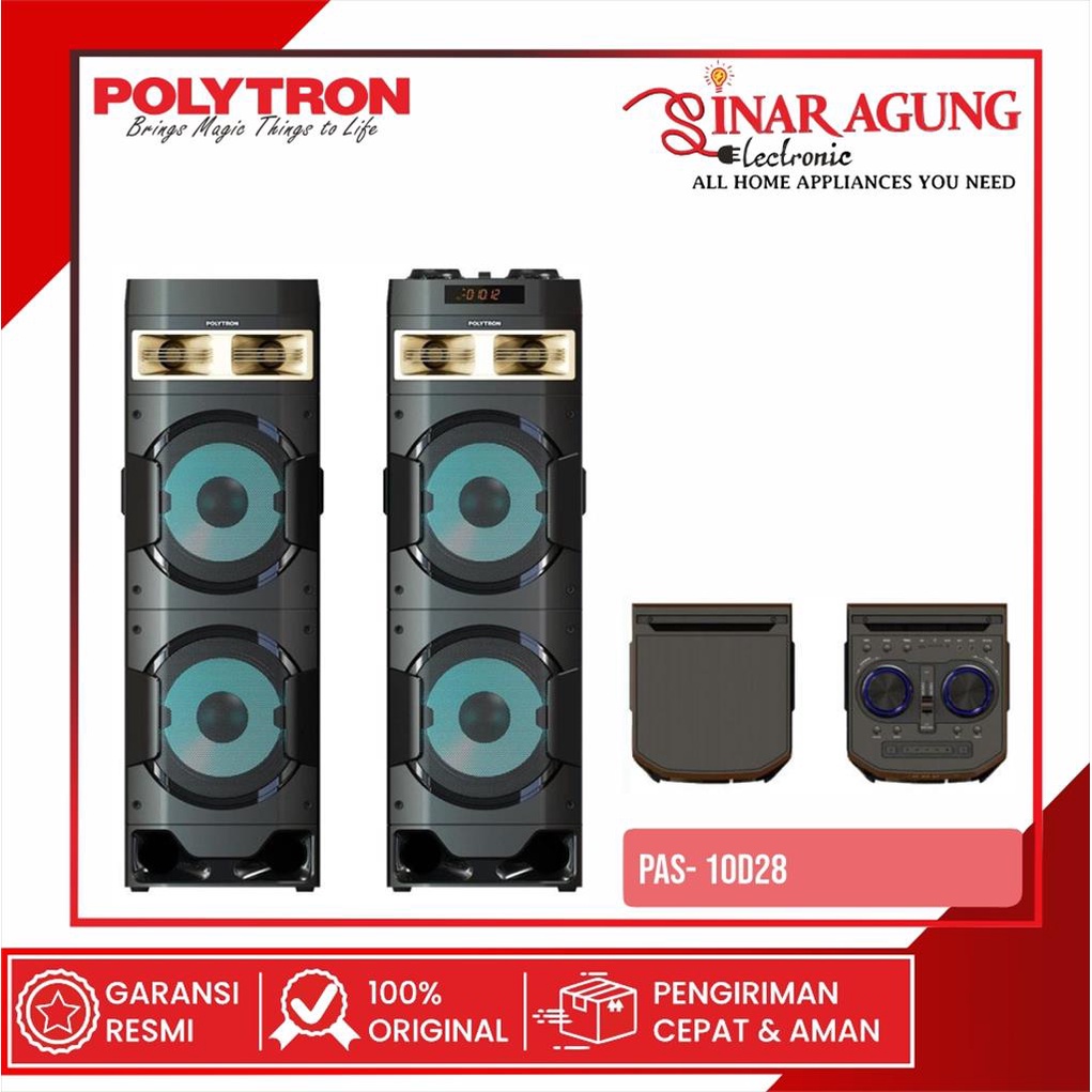 Jual [cod] Polytron Speaker Audio Pas 10df28 Pas10df28 Usb Bluetooth